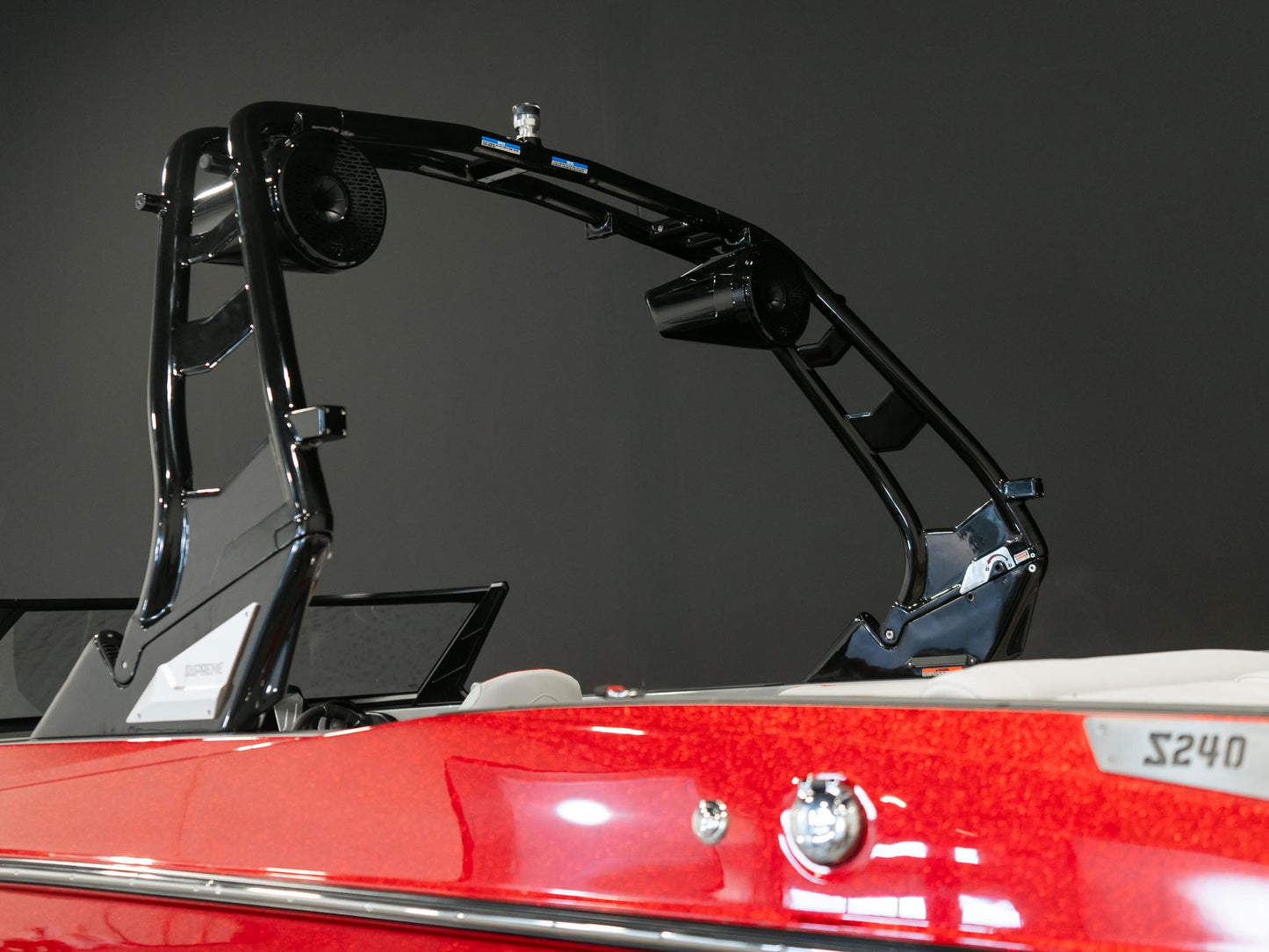 2025 Supreme S240 - Fire Red Flake / Stone Grey - BoardCo