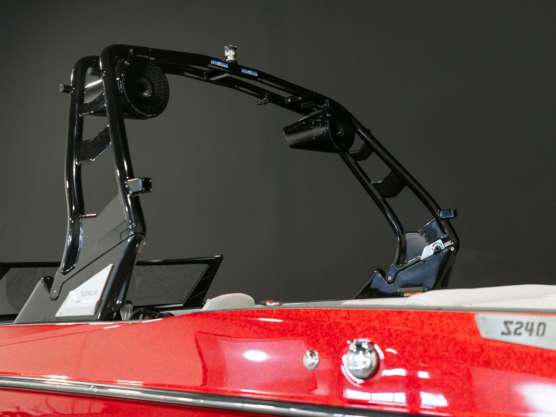 2025 Supreme S240 - Fire Red Flake / Stone Grey - BoardCo