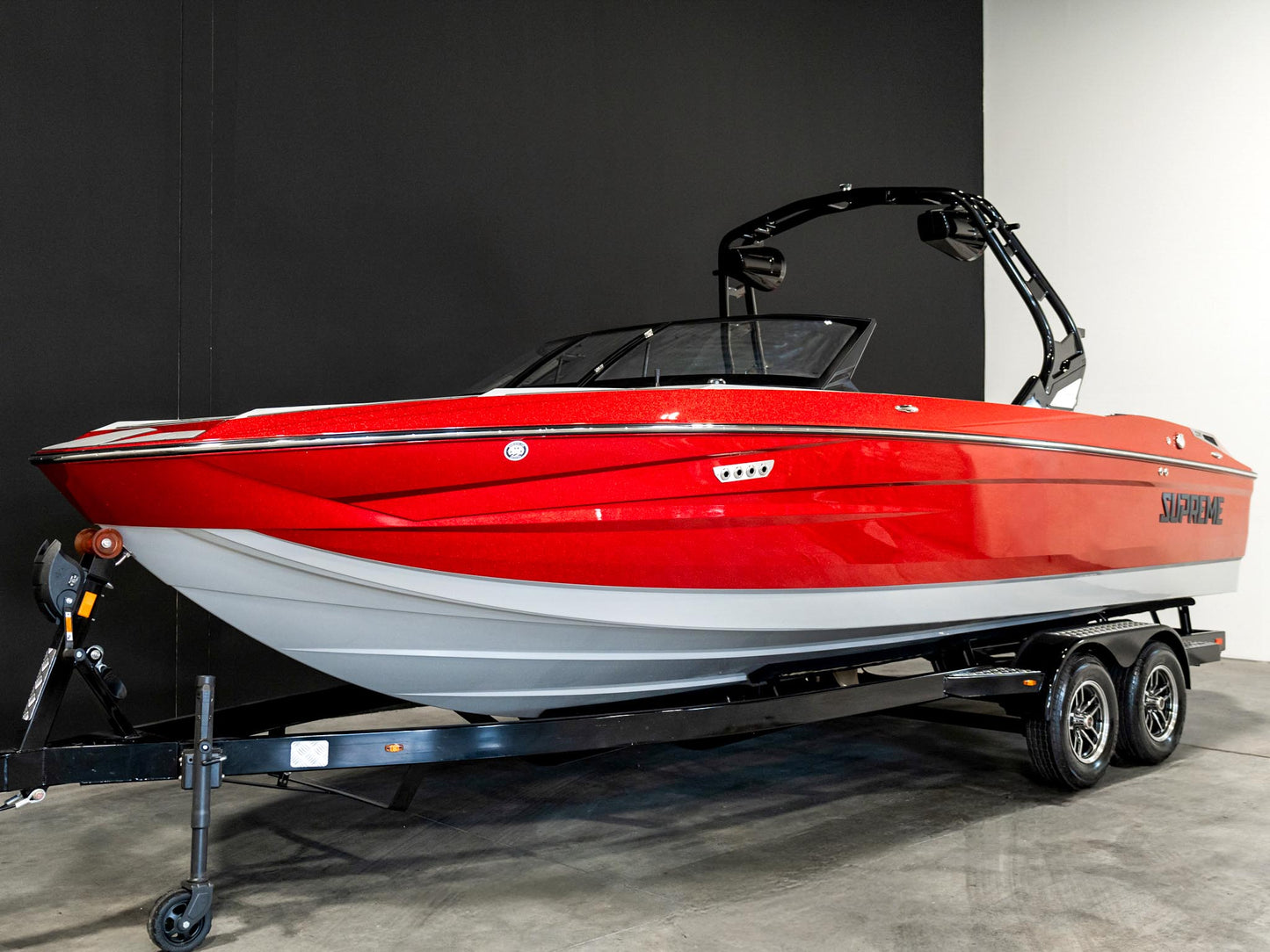 2025 Supreme S240 - Fire Red Flake / Stone Grey - BoardCo