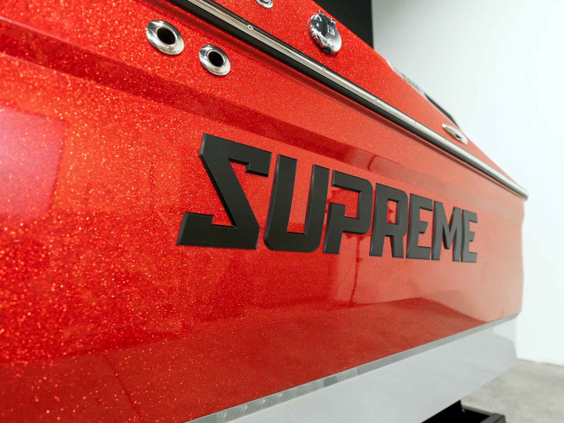 2025 Supreme S240 - Fire Red Flake / Stone Grey - BoardCo