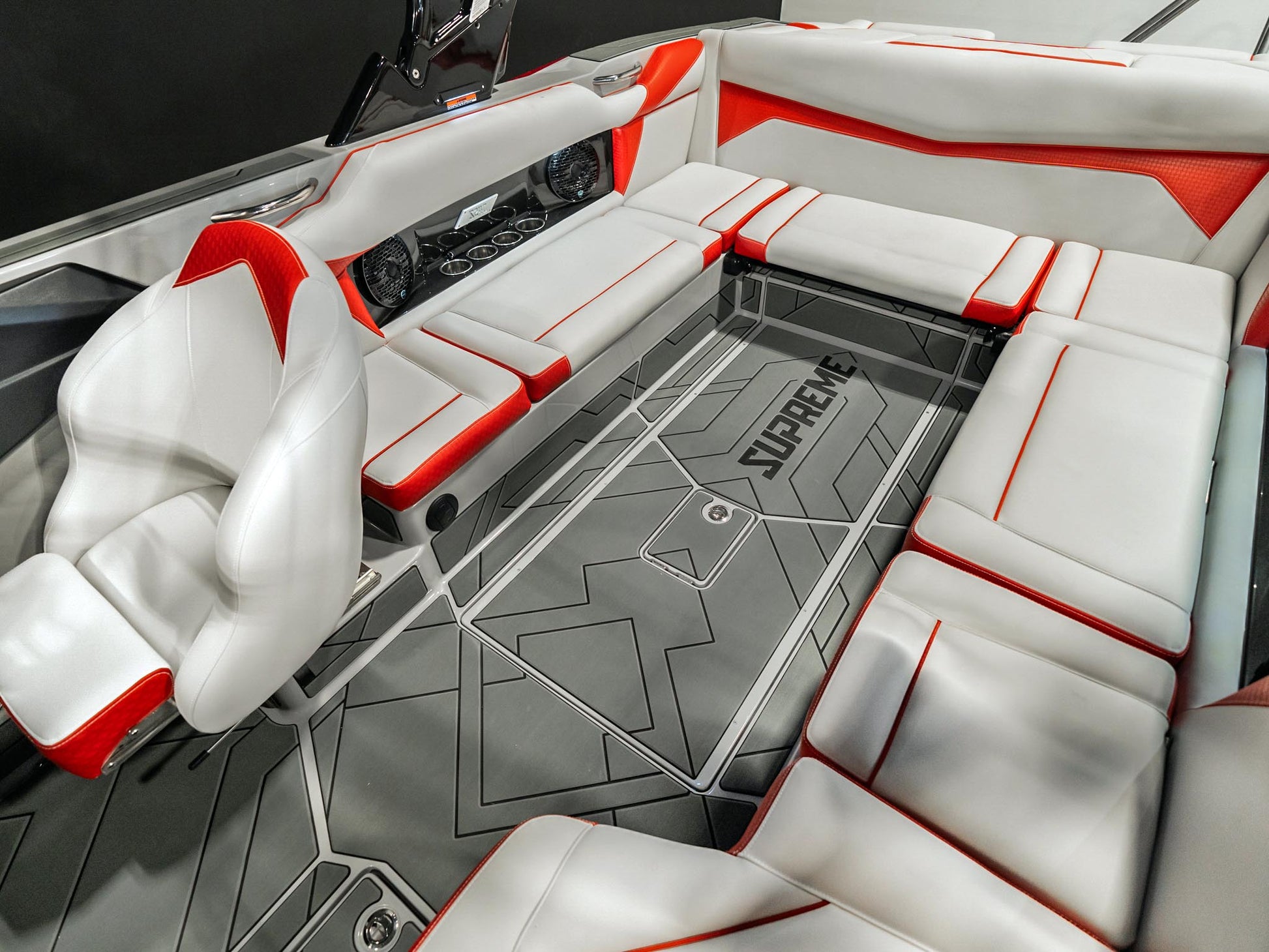 2025 Supreme S240 - Fire Red Flake / Stone Grey - BoardCo