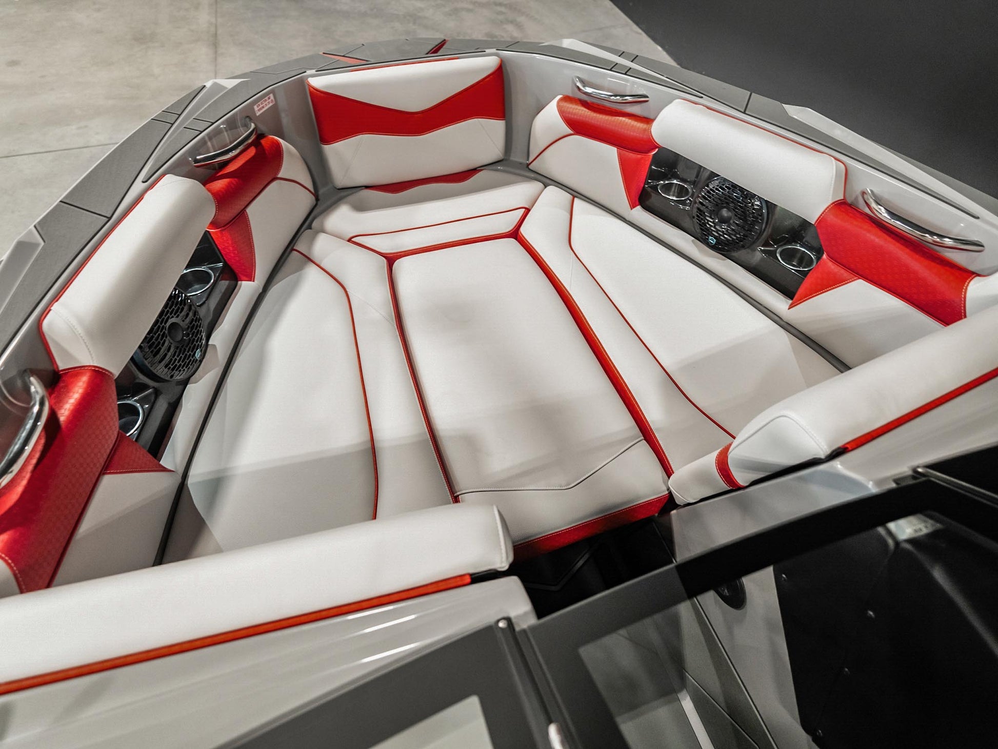 2025 Supreme S240 - Fire Red Flake / Stone Grey - BoardCo
