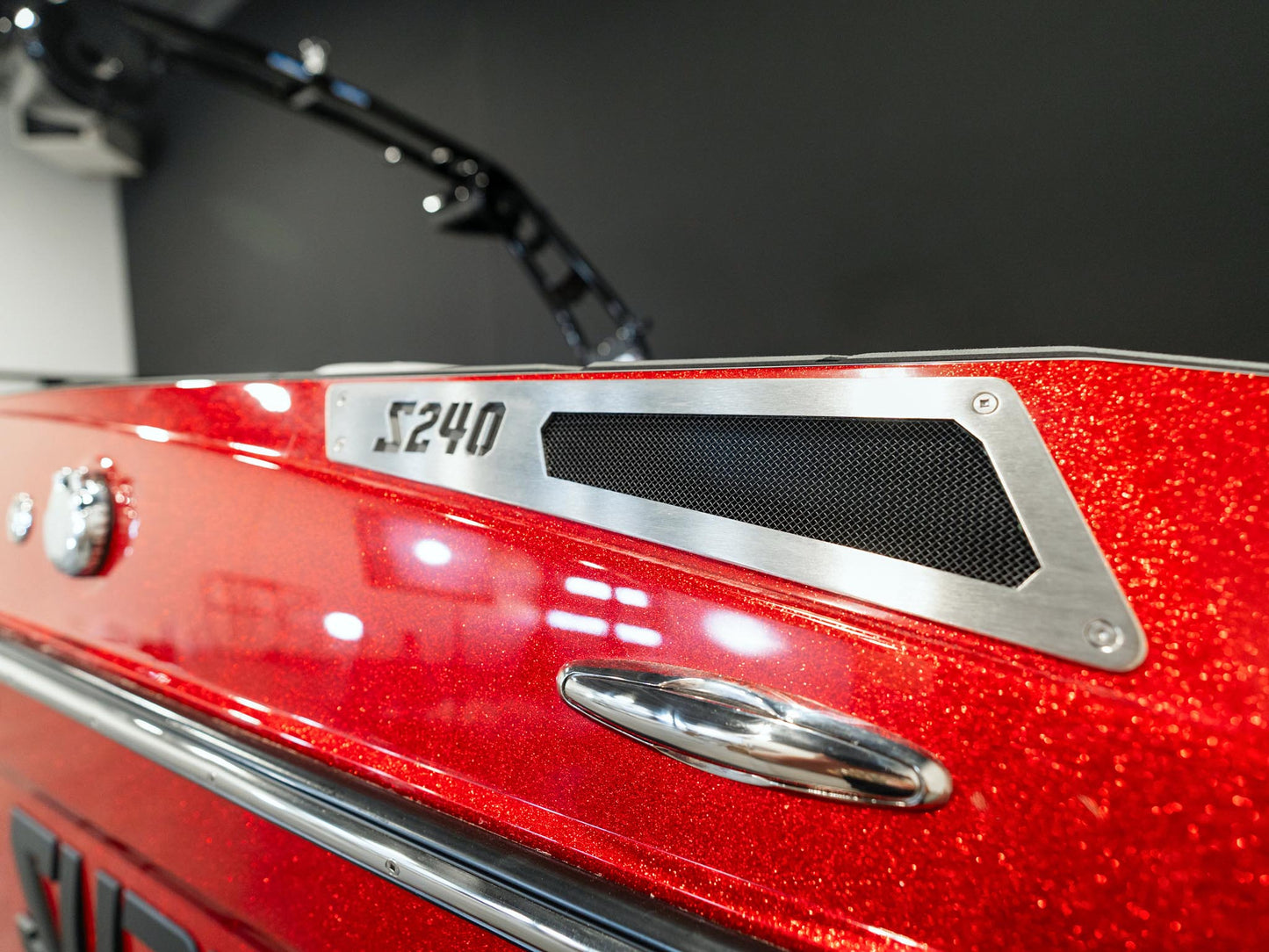 2025 Supreme S240 - Fire Red Flake / Stone Grey - BoardCo