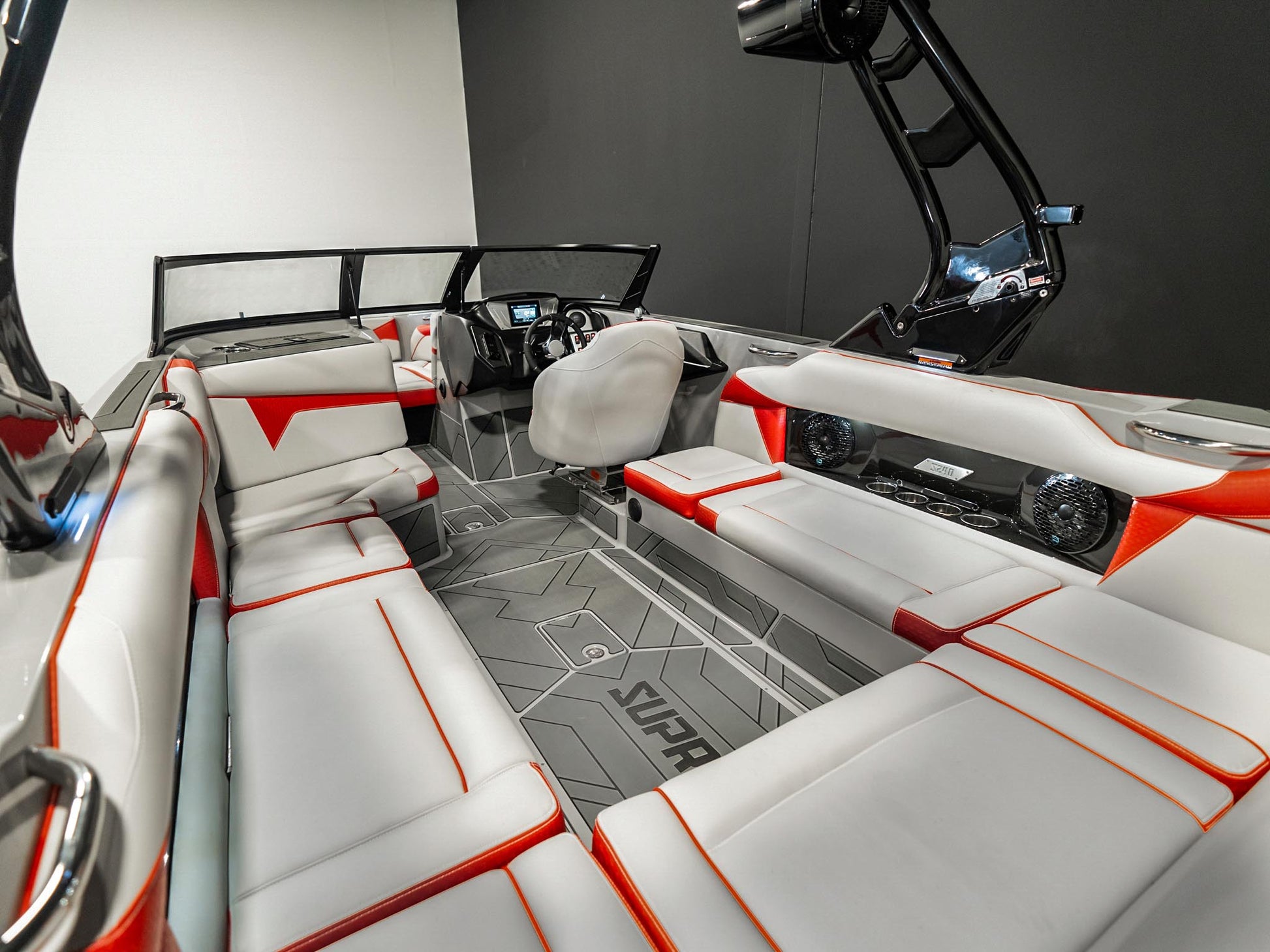 2025 Supreme S240 - Fire Red Flake / Stone Grey - BoardCo