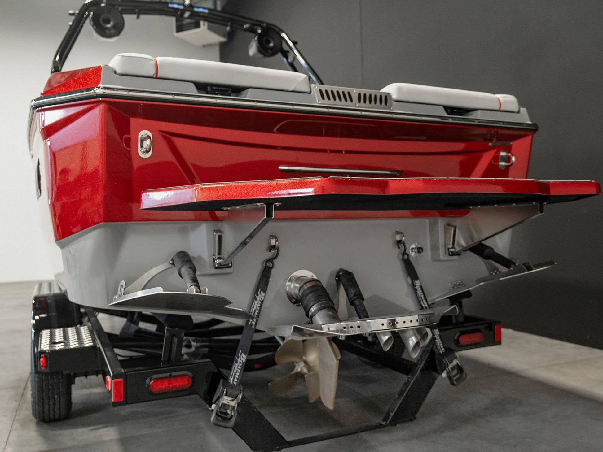 2025 Supreme S240 - Fire Red Flake / Stone Grey - BoardCo