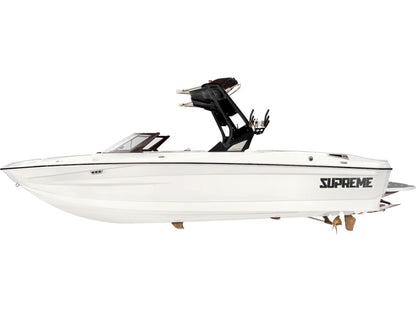 2025 Supreme S240 - White Frost - BoardCo Boats