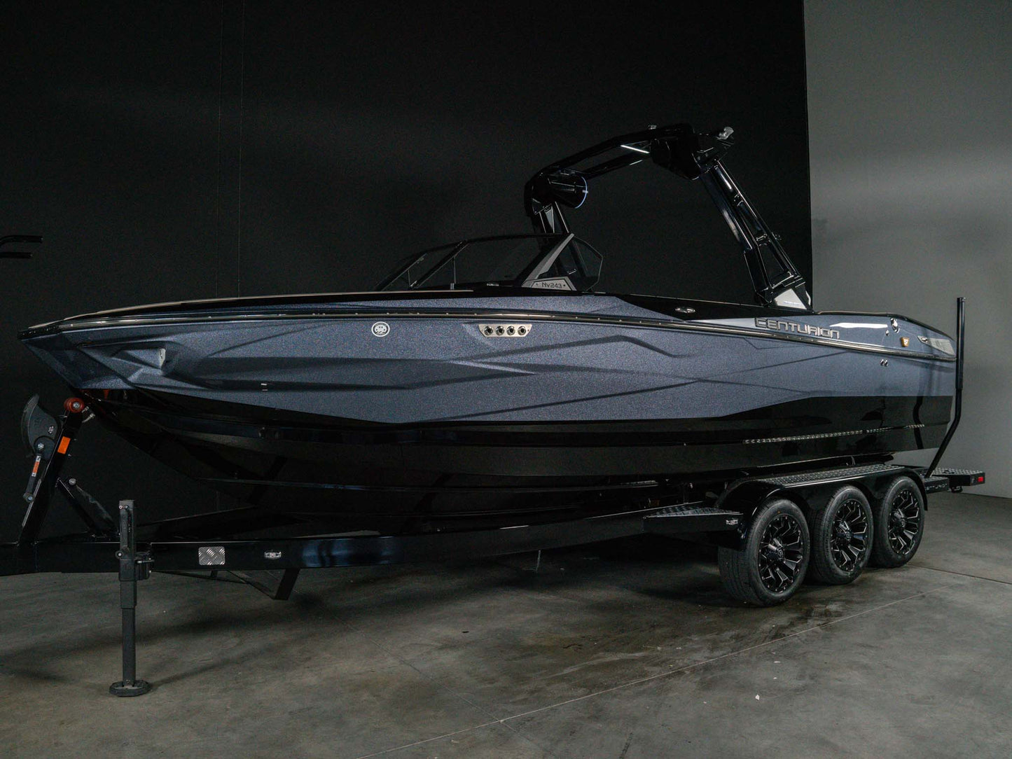 2026 Centurion NV243 - GunMetal Flake / Onyx Black - BoardCo