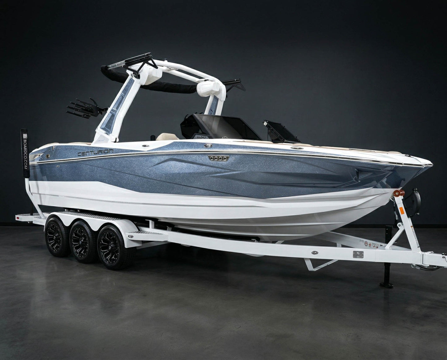 2026 Centurion Nv243 - Steel Blue Flake / White Frost - BoardCo