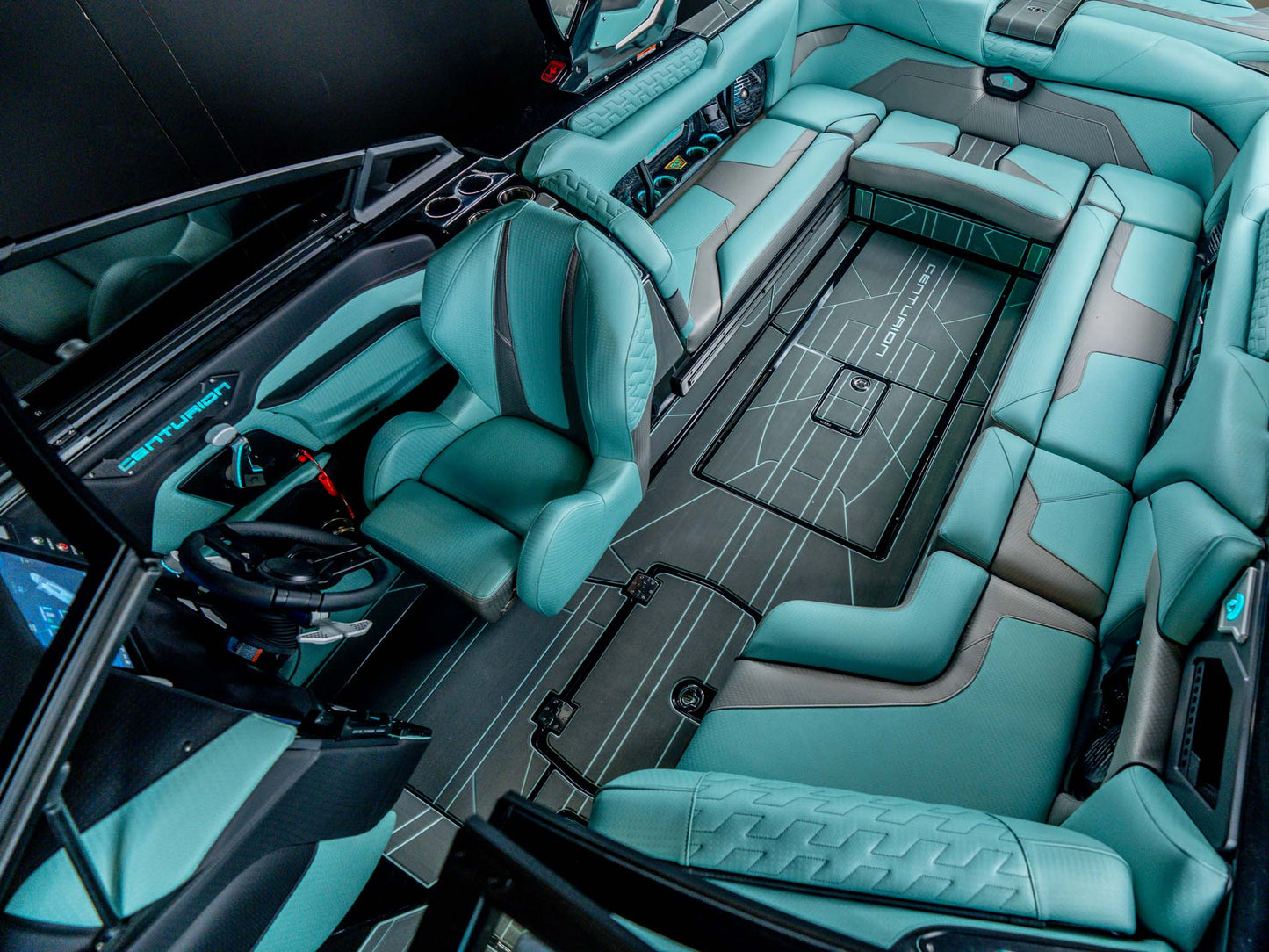 2026 Centurion Ri245 - Black Flake / Spearmint - BoardCo Boats