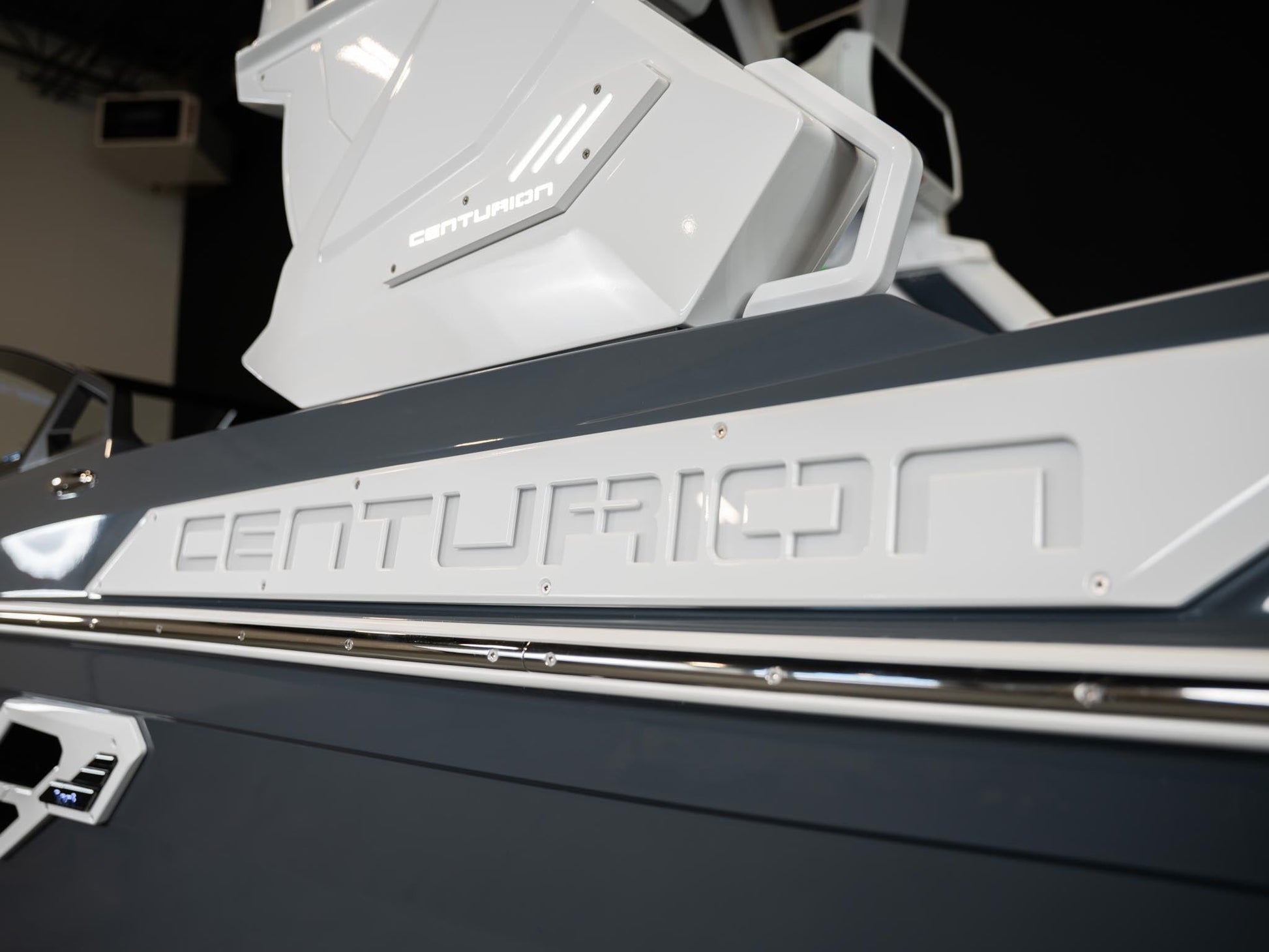 2026 Centurion Ri245 - Charcoal / White Accents - BoardCo Boats