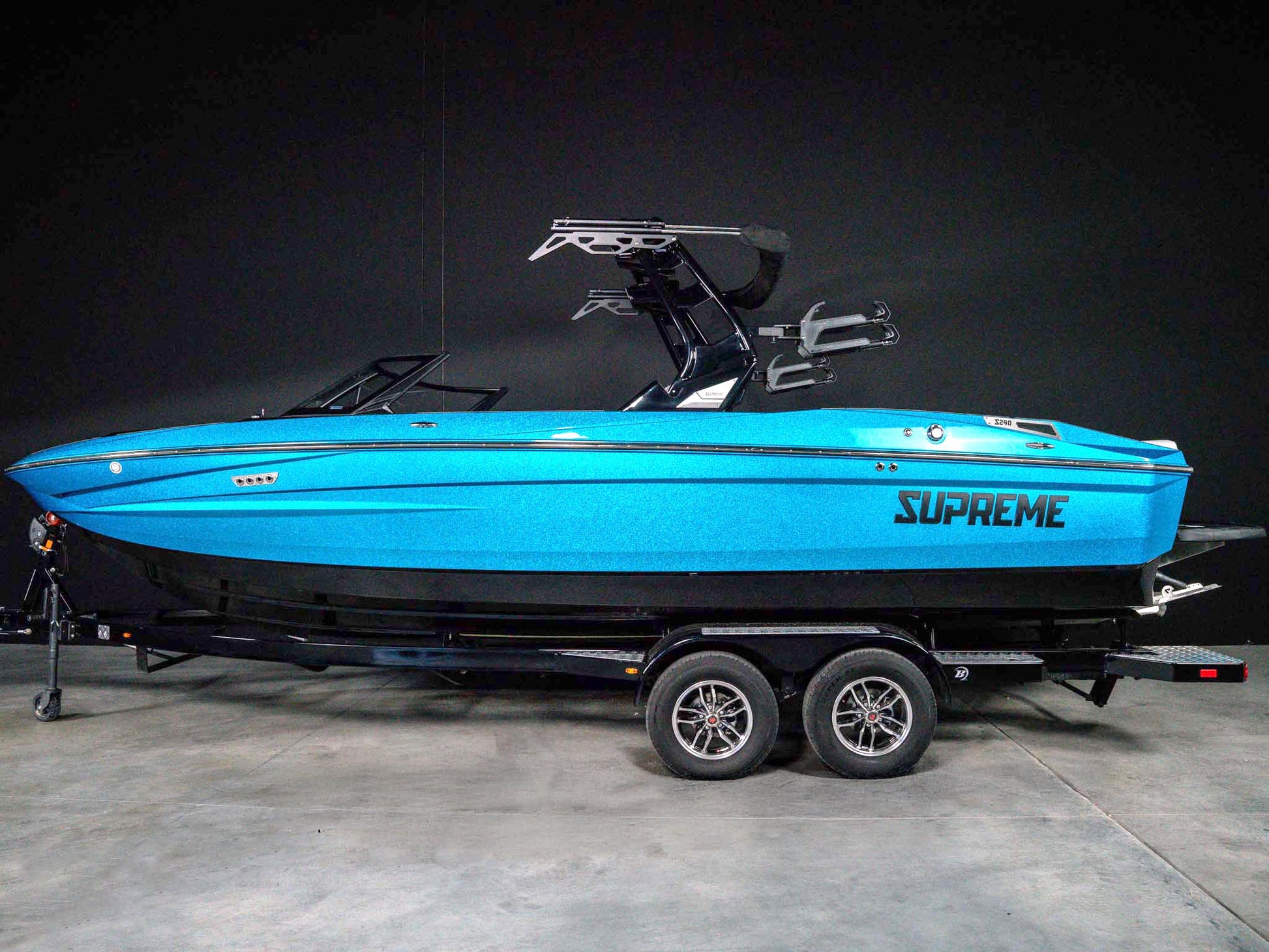 2026 Supreme S240 - Bahama Blue Flake / Onyx Black - BoardCo