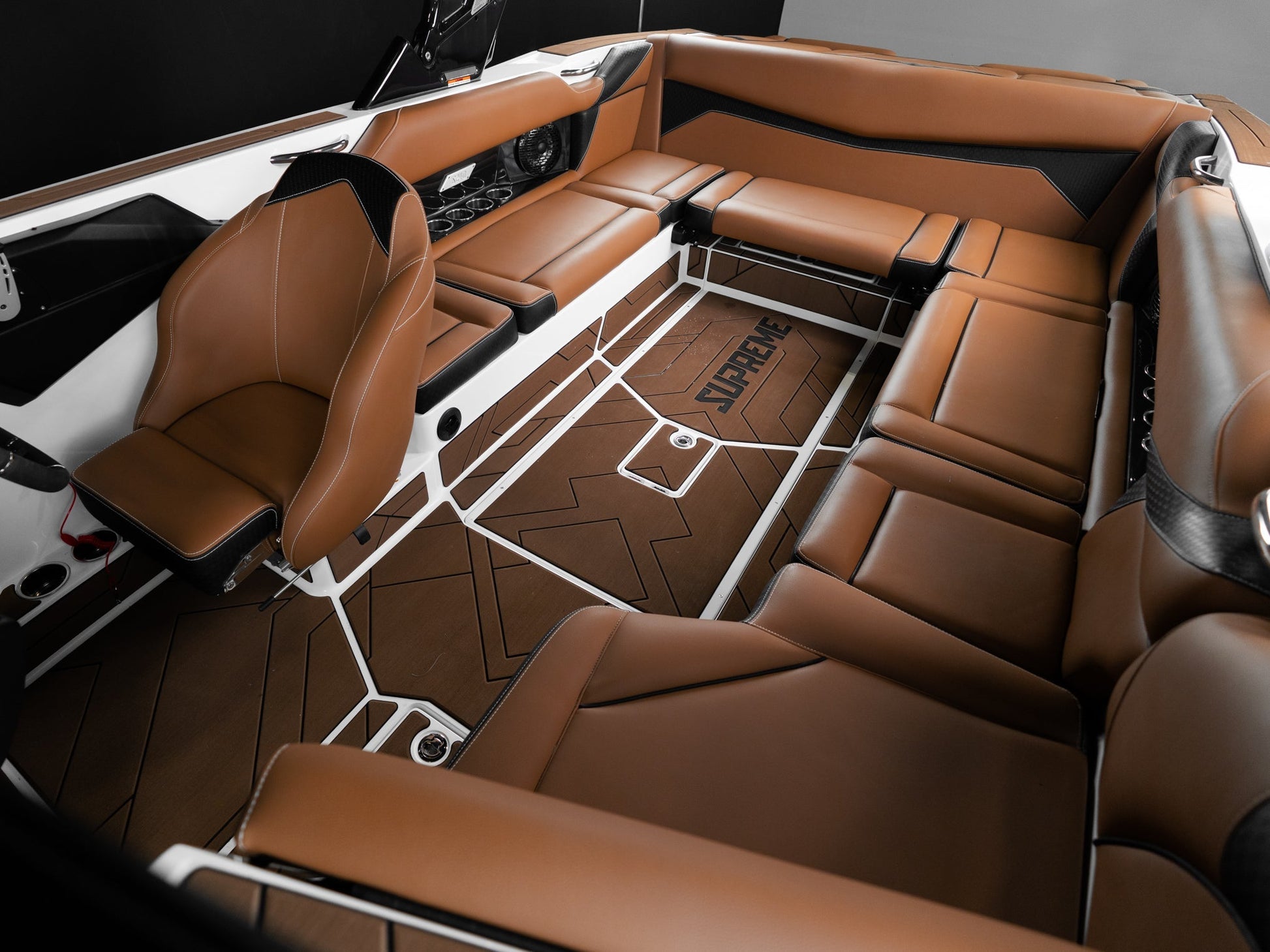 2026 Supreme S240 - White Frost / Castano - BoardCo Boats