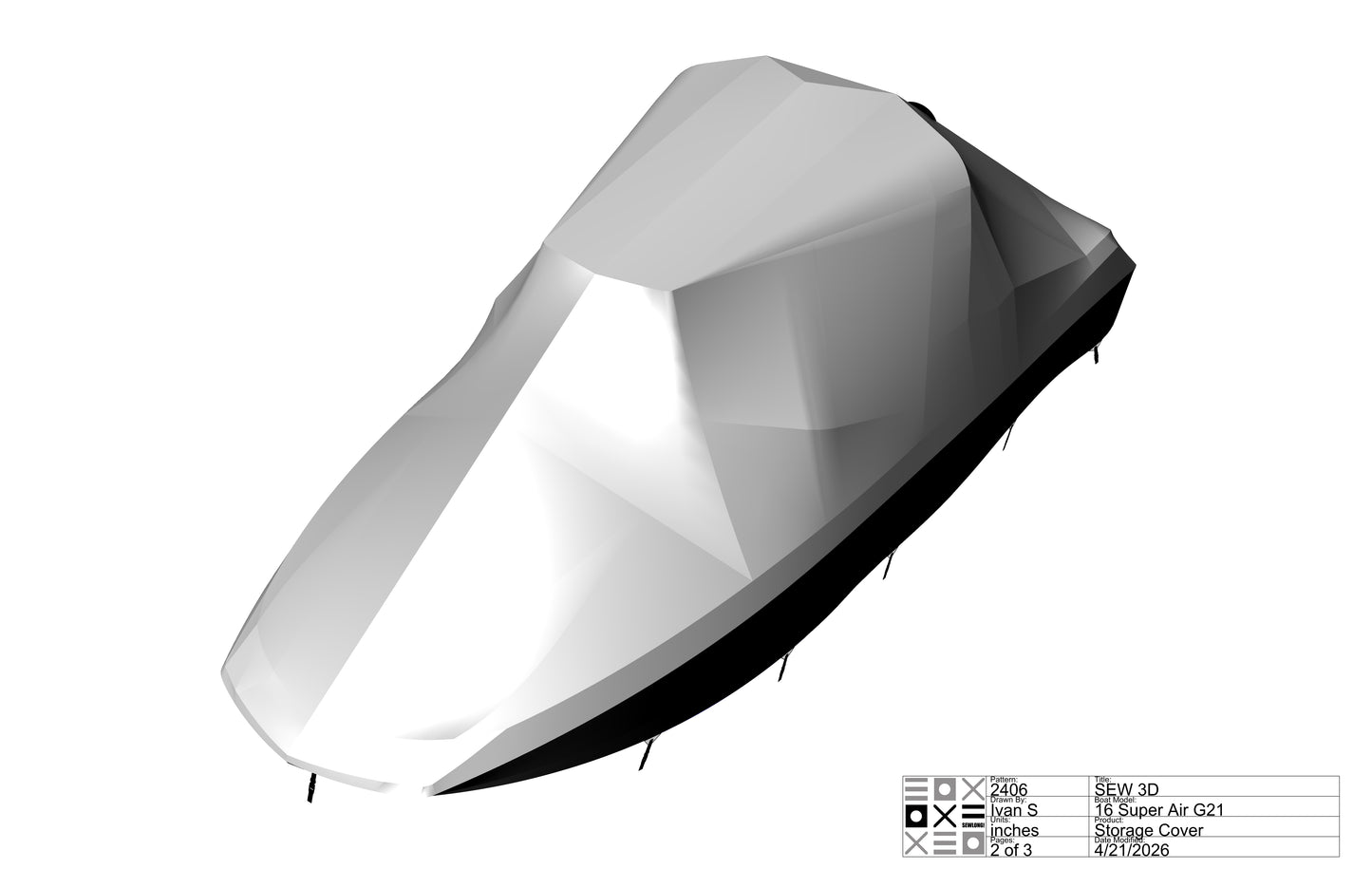 Nautique G21 with FCT G14-16 Towers and factory bimini Double Up Storage Cover