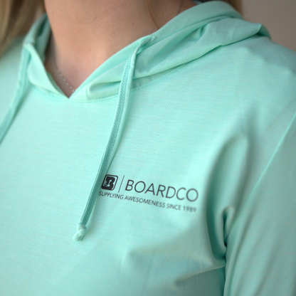Anetik BoardCo Breeze Tech Hoody in Seafoam Heathered