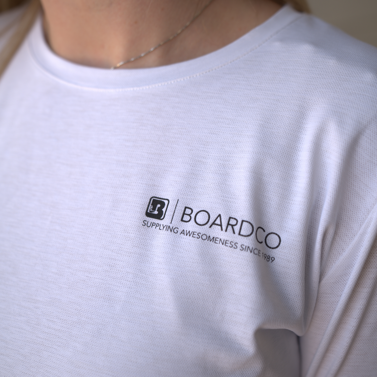 Anetik BoardCo Breeze Tech Long Sleeve in White Heathered