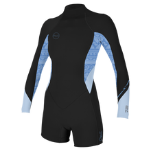 O'Neill Women's Bahia 2/1mm BZ Long Sleeve Surf Suit in Black/Surf/Chambray
