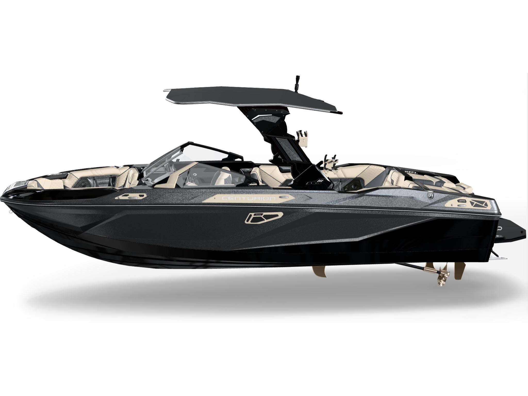 2027 Centurion RS265 Surf Boat | Black and Gun – BoardCo
