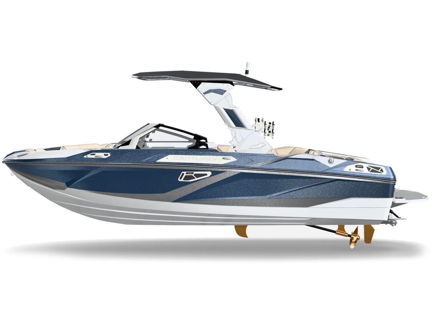 2027 Centurion RS245 - Steel / Silver / White / Canvas, side profile