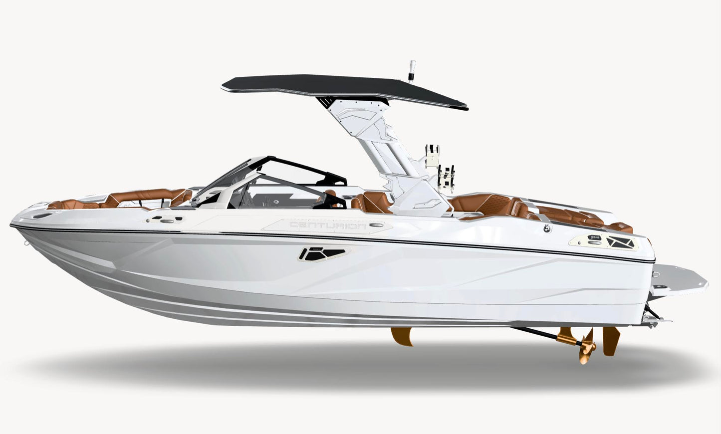 2027 Centurion RS245 - All White / Camel, side profile
