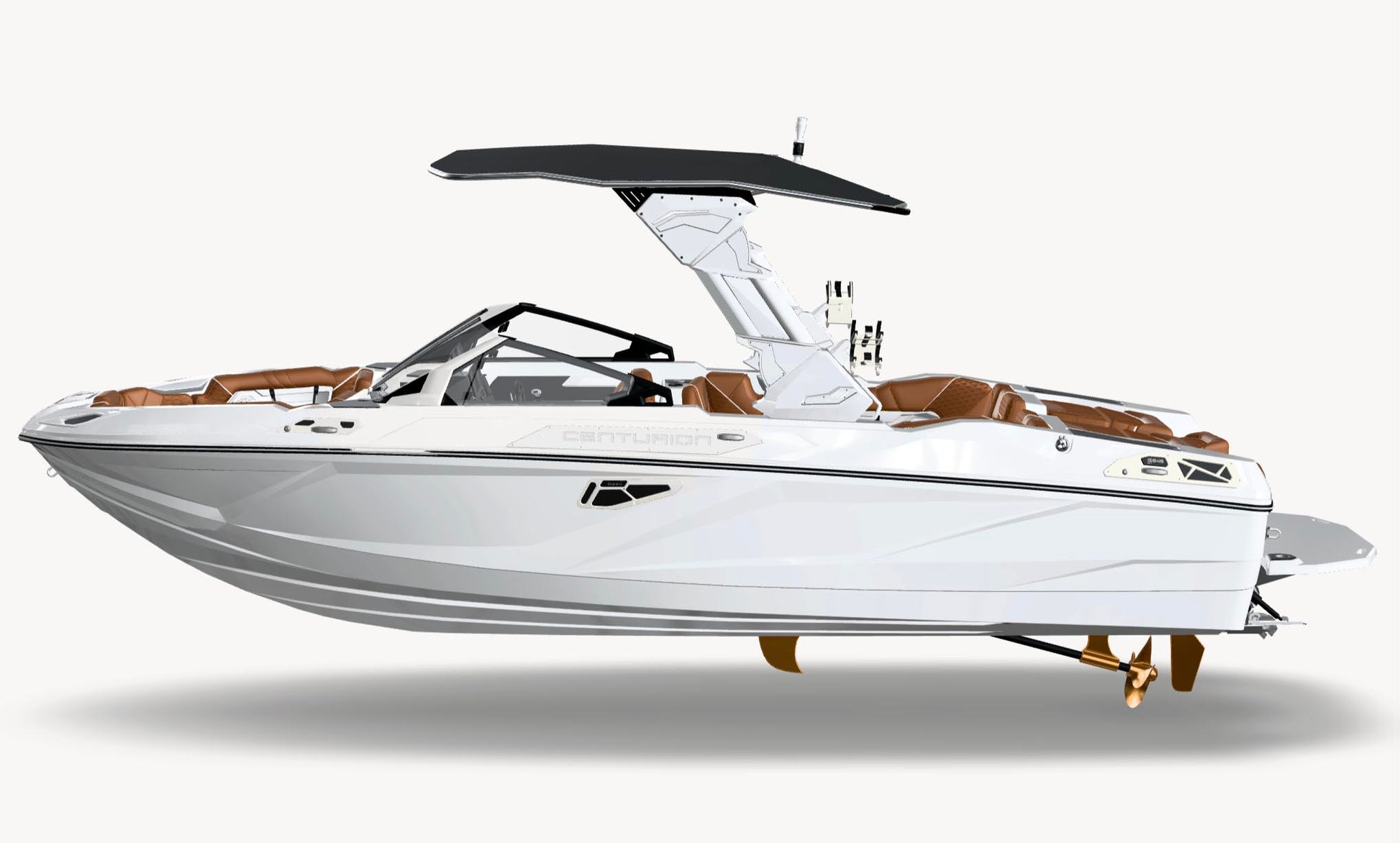 2027 Centurion RS245 - All White / Camel, side profile