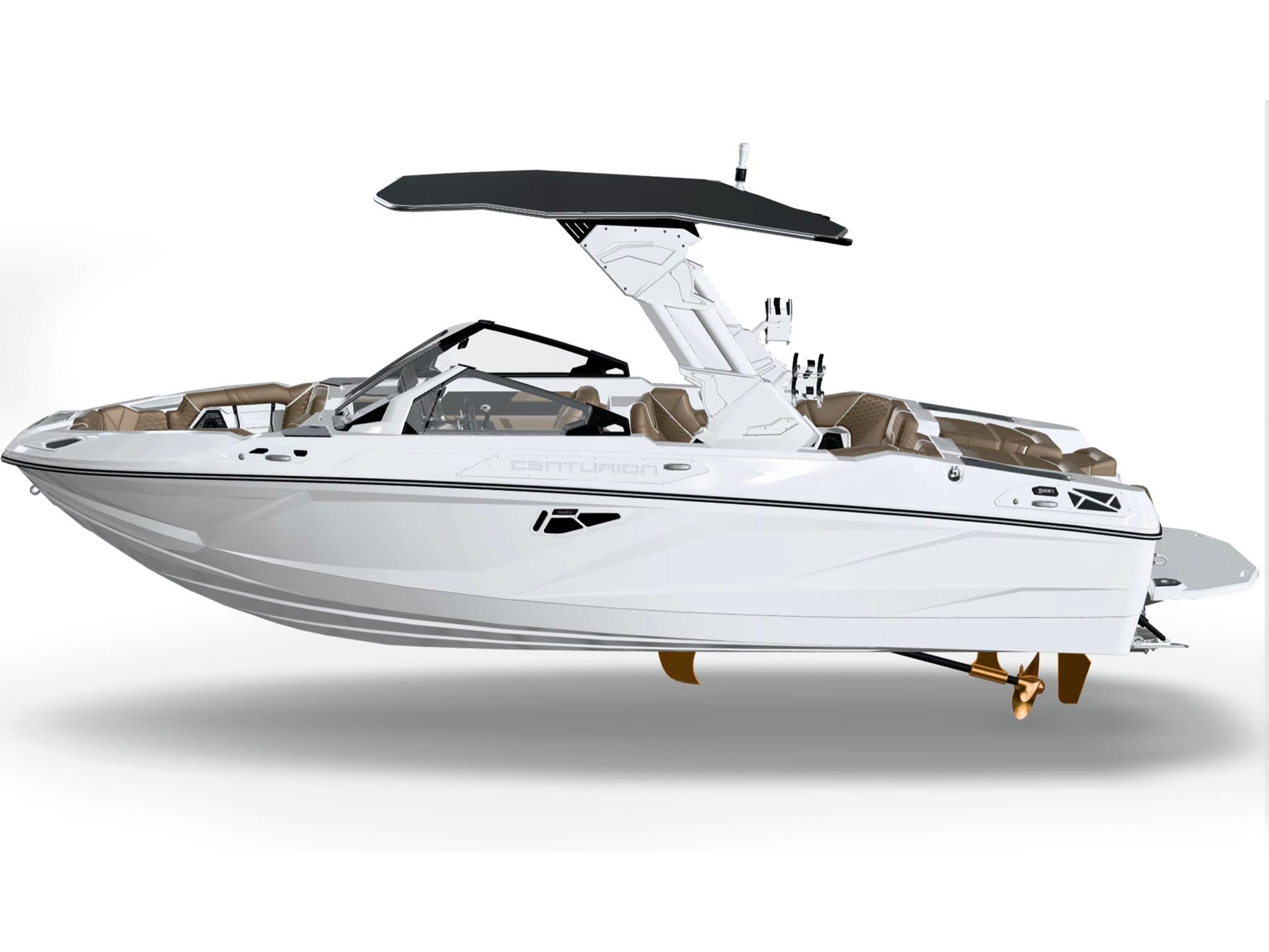 2027 Centurion RS230 - All White / Monolith, side profile