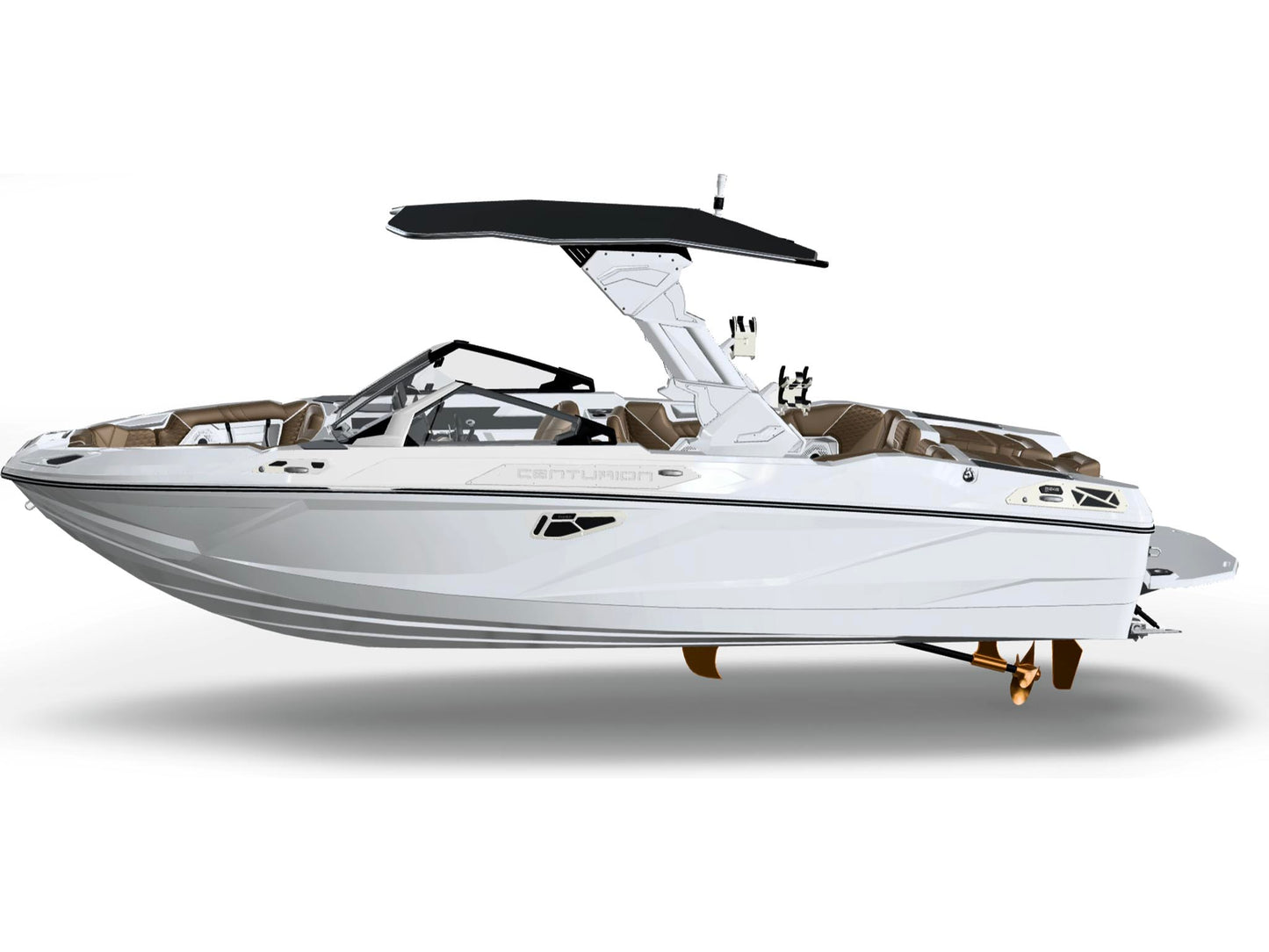 2027 Centurion RS245 - All White / Monolith, side profile