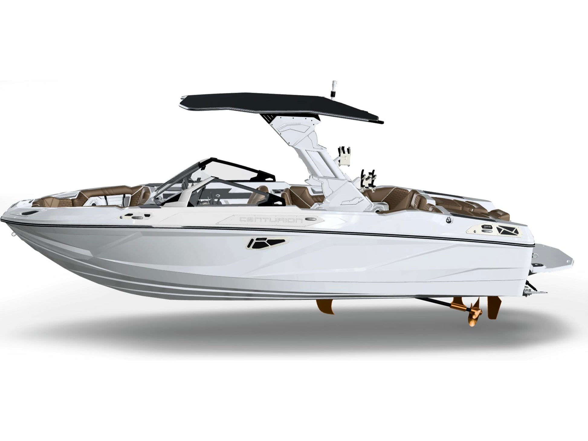 2027 Centurion RS245 - All White / Monolith, side profile