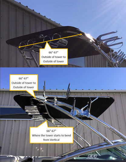 Calabria Pro-V W/2.0 Tube Tower Folding Canopy Top