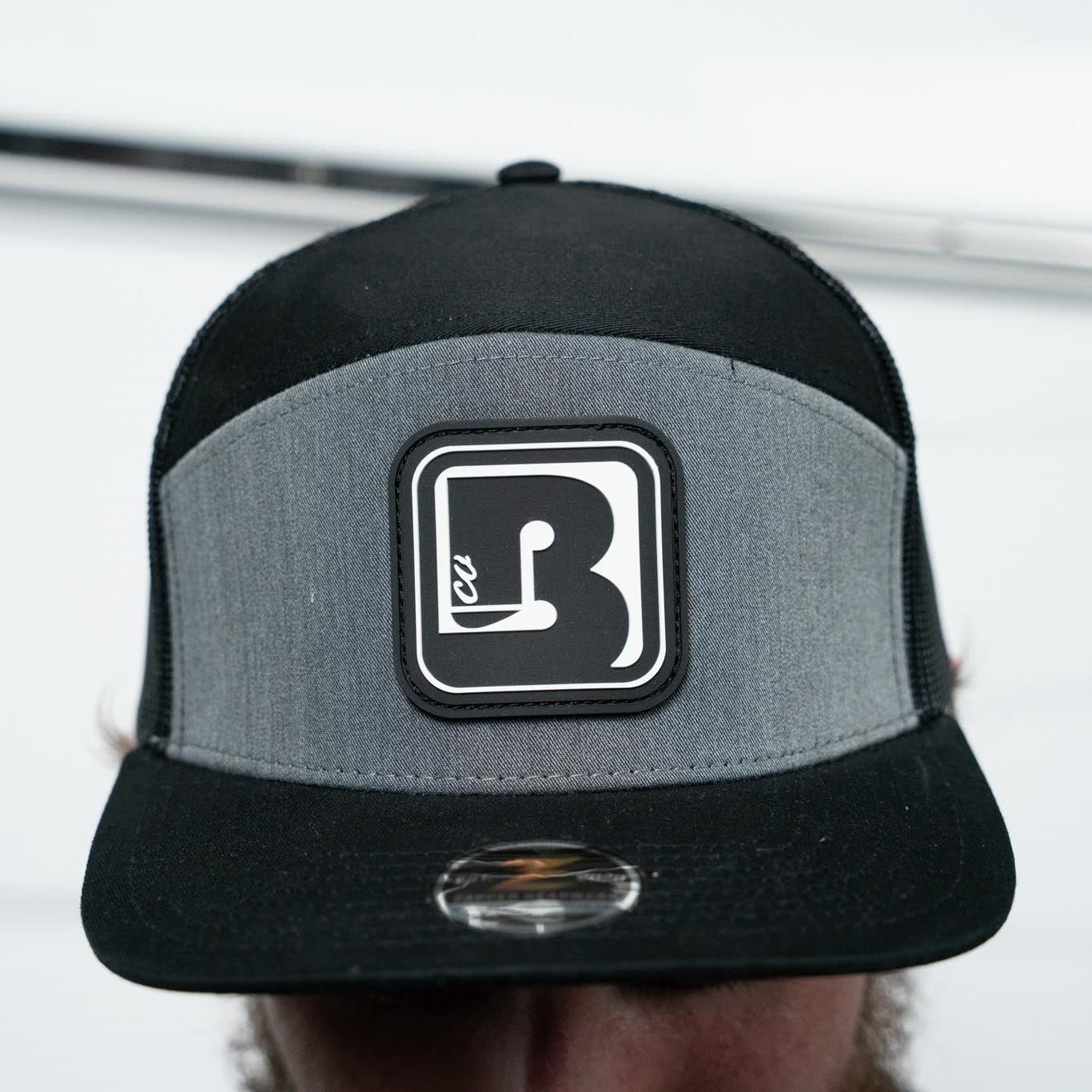 BoardCo Cobra Hat Grey/Black with B Patch
