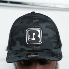 BoardCo Warrior Hat Black Camo with B Patch