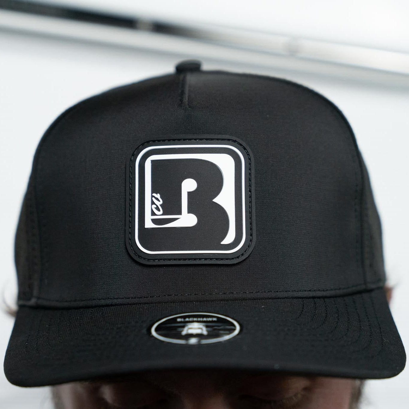 BoardCo Blackhawk Hat Black with B Patch