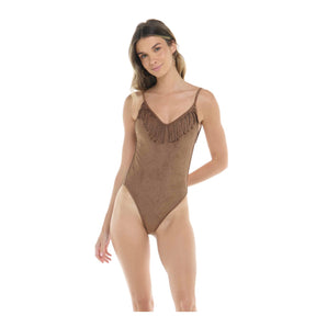 Body Glove Daisy Mae Claire One Piece in Tan