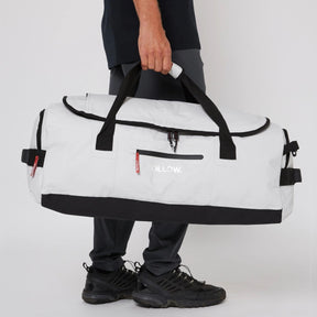 Follow Life Duffel Bag in Light Grey