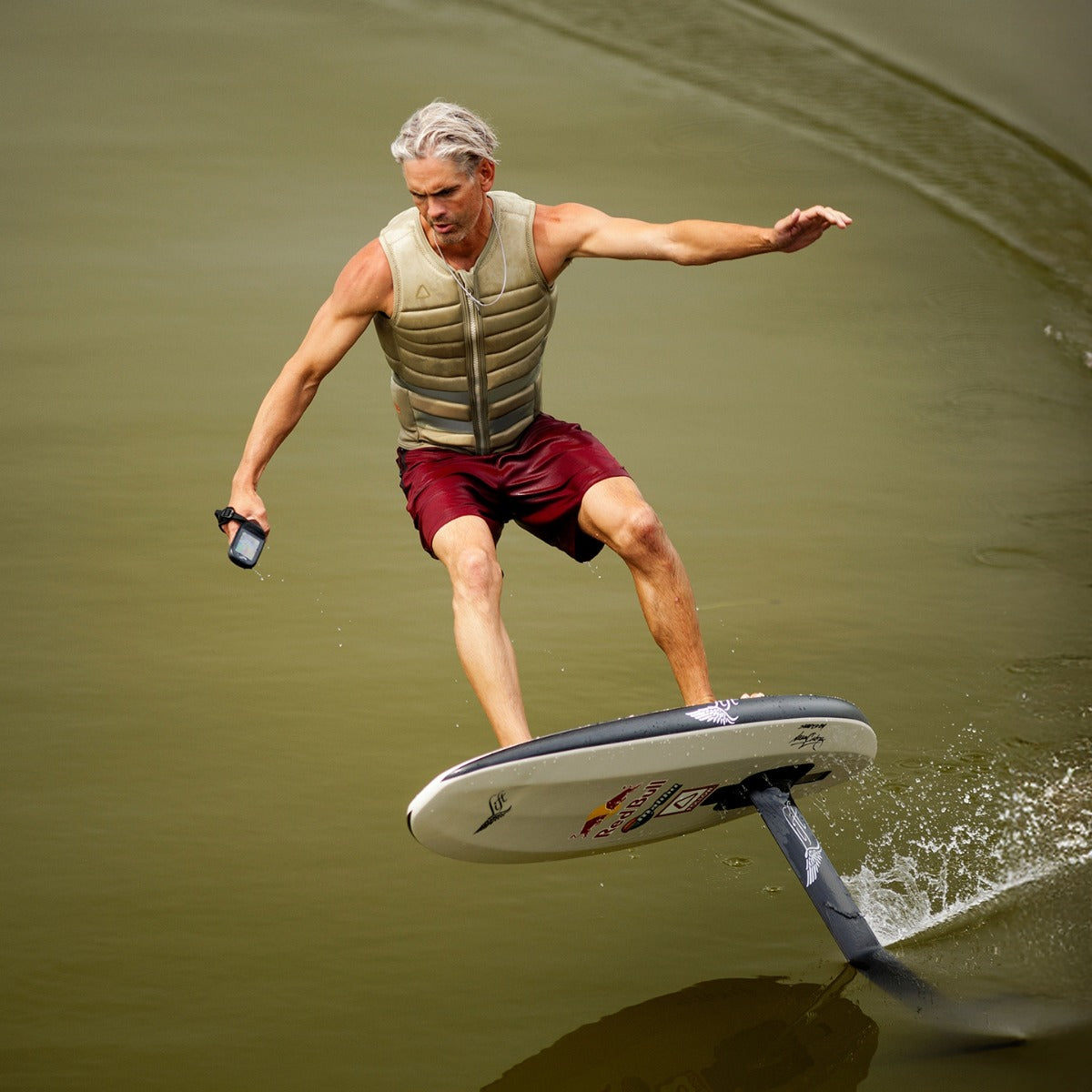 Follow Asset Men's Comp Wake Vest in Khaki