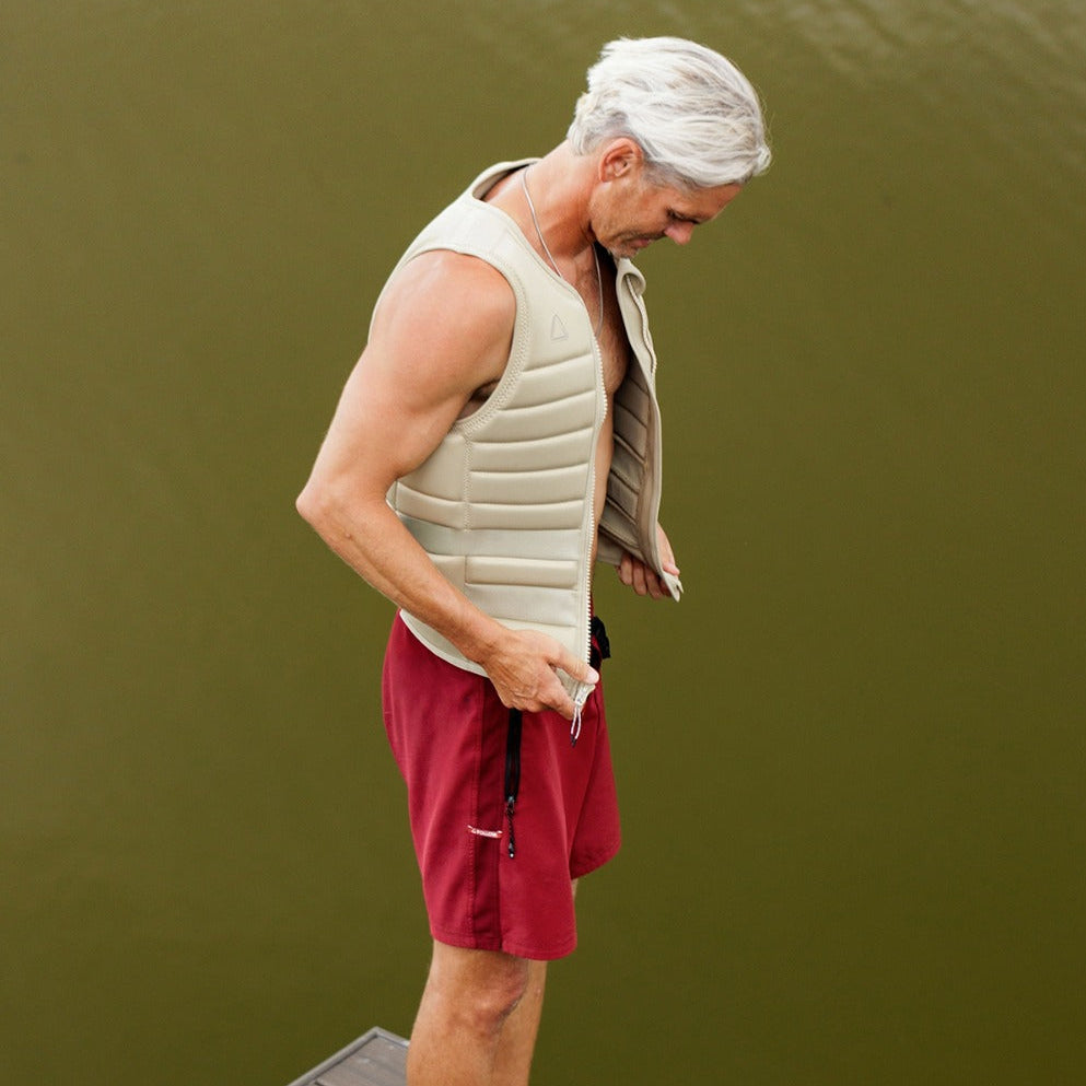 Follow Asset Men's Comp Wake Vest in Khaki