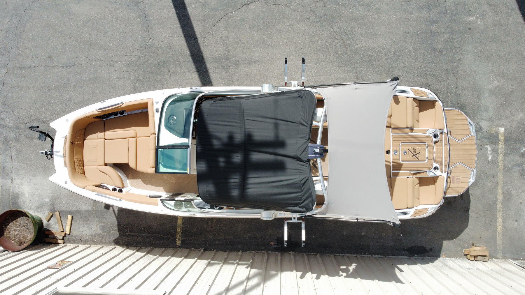 5' MasterCraft Tower Mounted Shade Sail