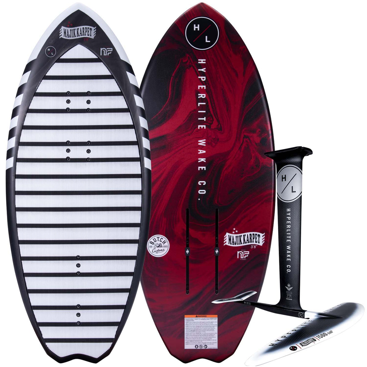 Hyperlite Majik Karpet / MK 1500 Carbon Wake Foil Package 2025