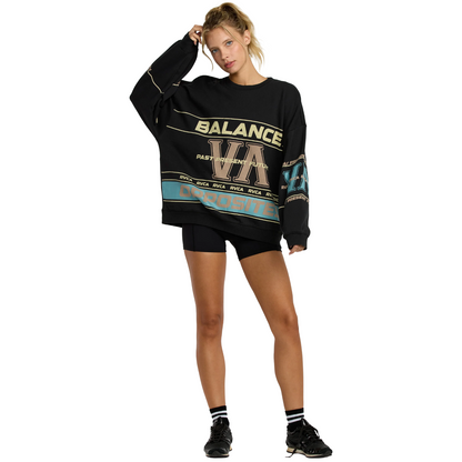 RVCA Puck It Pullover in Black