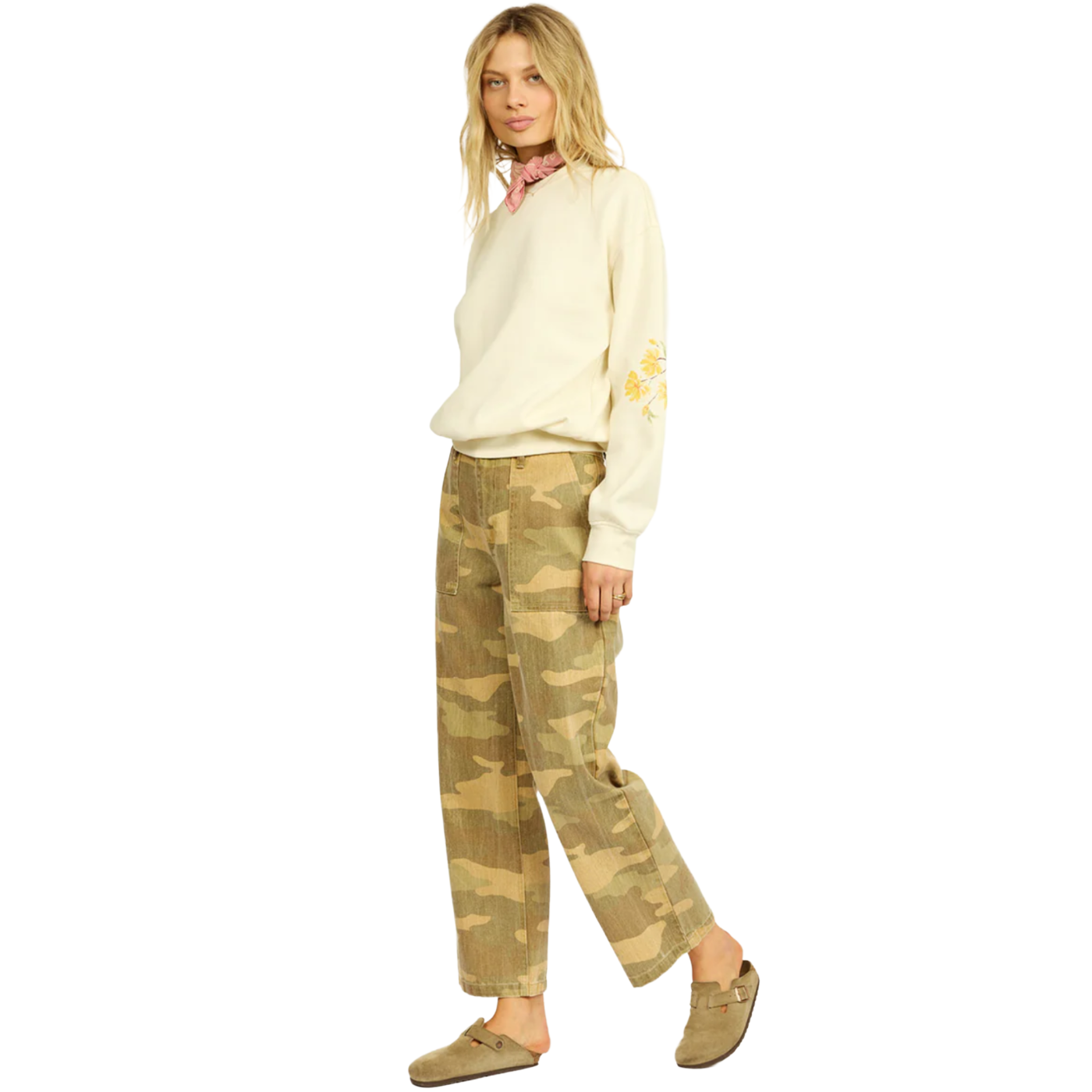 Sisstr Lovesea Fleece Crew in Sea Salt
