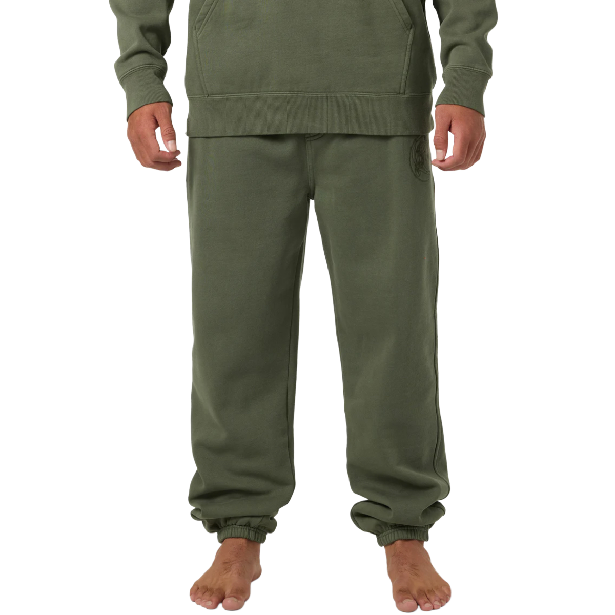 O'Neill OG Essential Elastic Waist Fleece Pants in Clover
