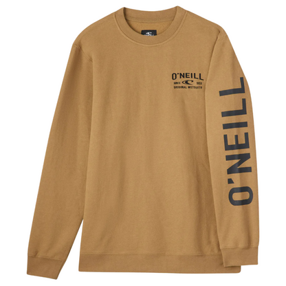 O'Neill Fifty Two Cliffs Crew Neck Neck Fleec in Dark Khaki