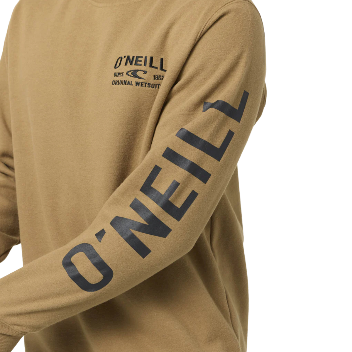 O'Neill Fifty Two Cliffs Crew Neck Neck Fleec in Dark Khaki