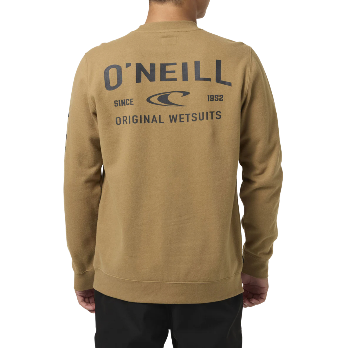 O'Neill Fifty Two Cliffs Crew Neck Neck Fleec in Dark Khaki