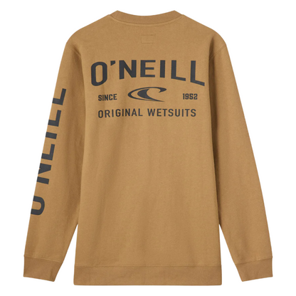 O'Neill Fifty Two Cliffs Crew Neck Neck Fleec in Dark Khaki