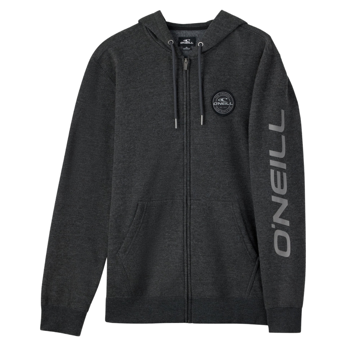 O'Neill Fifty Two Zip Fleece Hoodie in Black