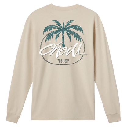 O'Neill Home Grown Long Sleeve Tee in Light Khaki