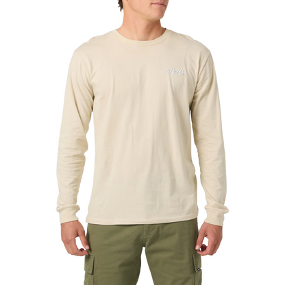 O'Neill Home Grown Long Sleeve Tee in Light Khaki