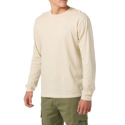 O'Neill Home Grown Long Sleeve Tee in Light Khaki