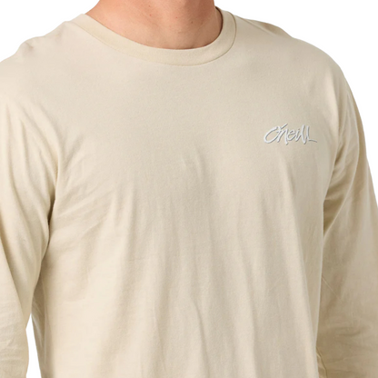 O'Neill Home Grown Long Sleeve Tee in Light Khaki