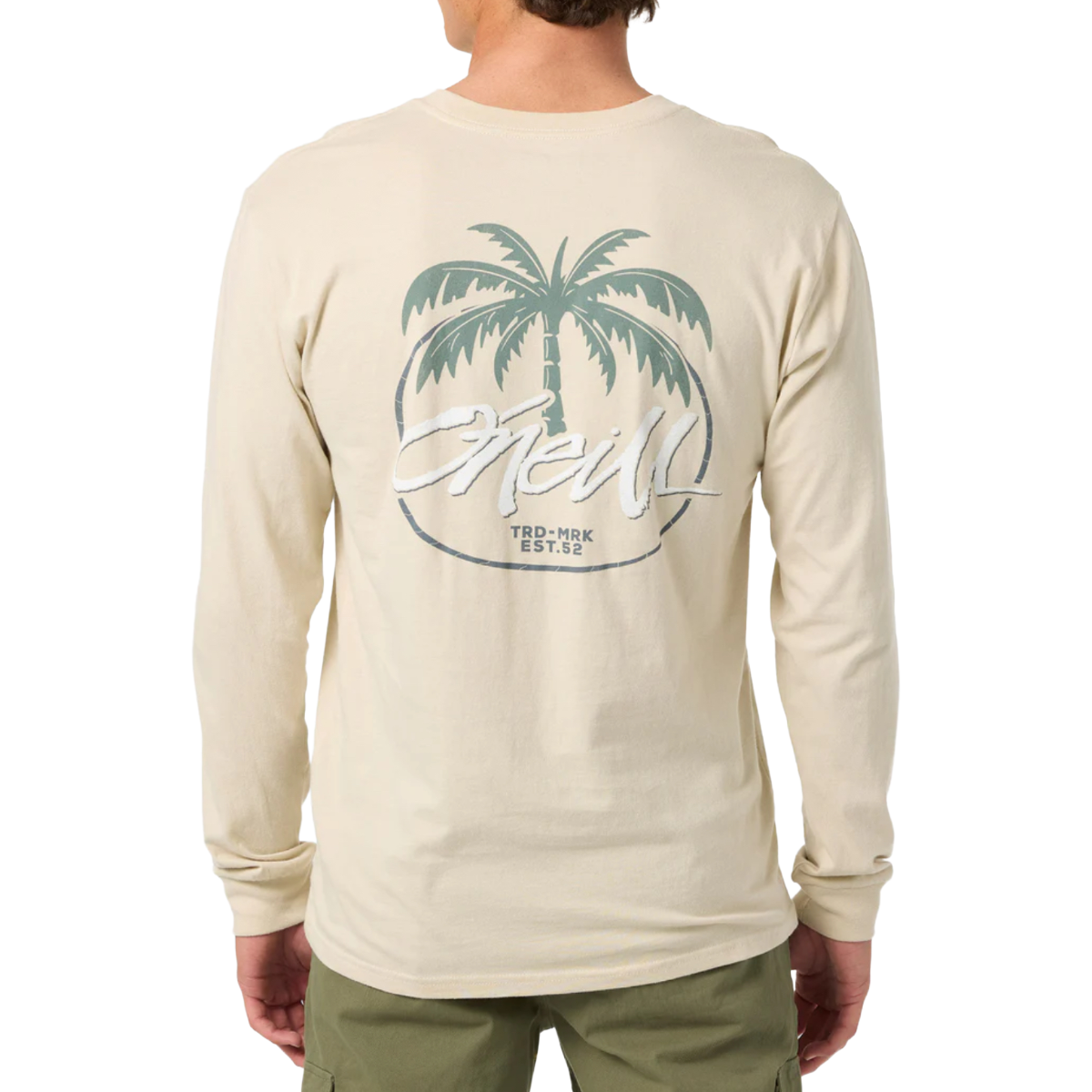 O'Neill Home Grown Long Sleeve Tee in Light Khaki